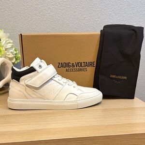 Zadig & Voltaire Women’s White and Black Sneakers